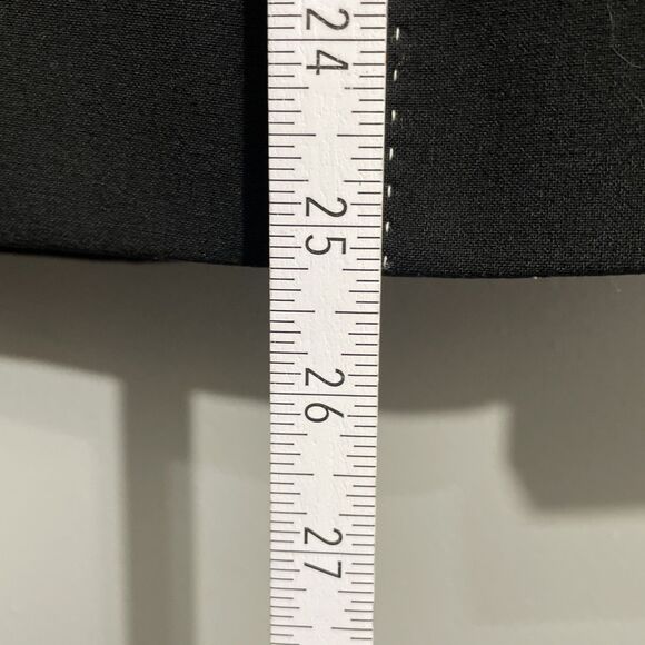 Anne Klein Women’s 8 Black Blazer White Contrast Stitching Classic Workwear - Picture 13 of 14